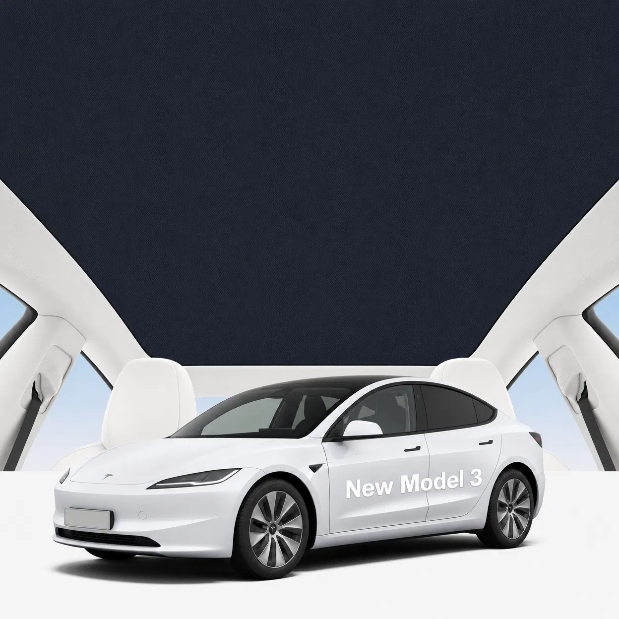 Tesla New Model 3 2023+ Roof Sunshade Set product image